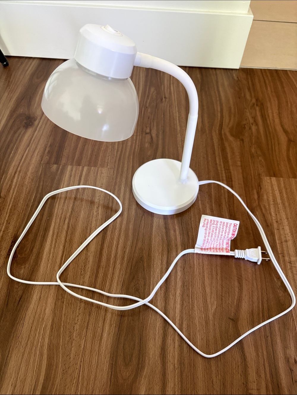 White Desk Lamp - Minimal LED Task Lamp